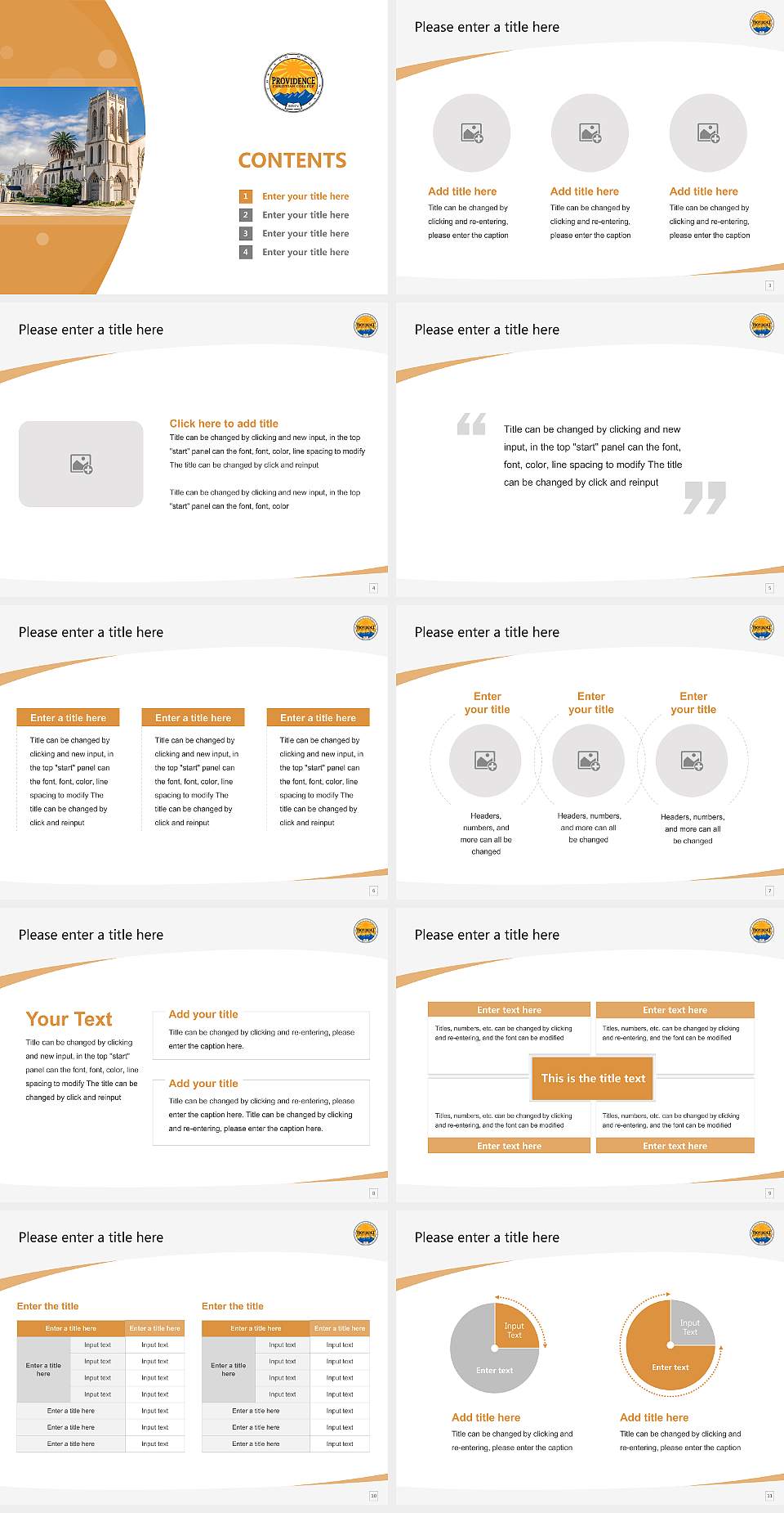 Providence Christian College Course/Courseware Creation PPT Template4:3 ratio PPT effect preview image2