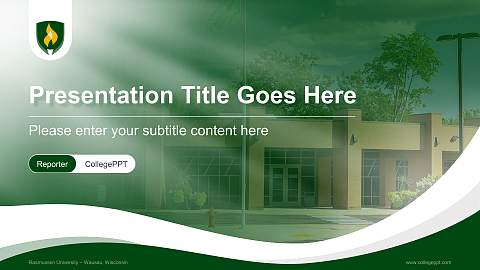 Rasmussen University – Wausau, Wisconsin Lecture Sharing and Networking Event PPT Template