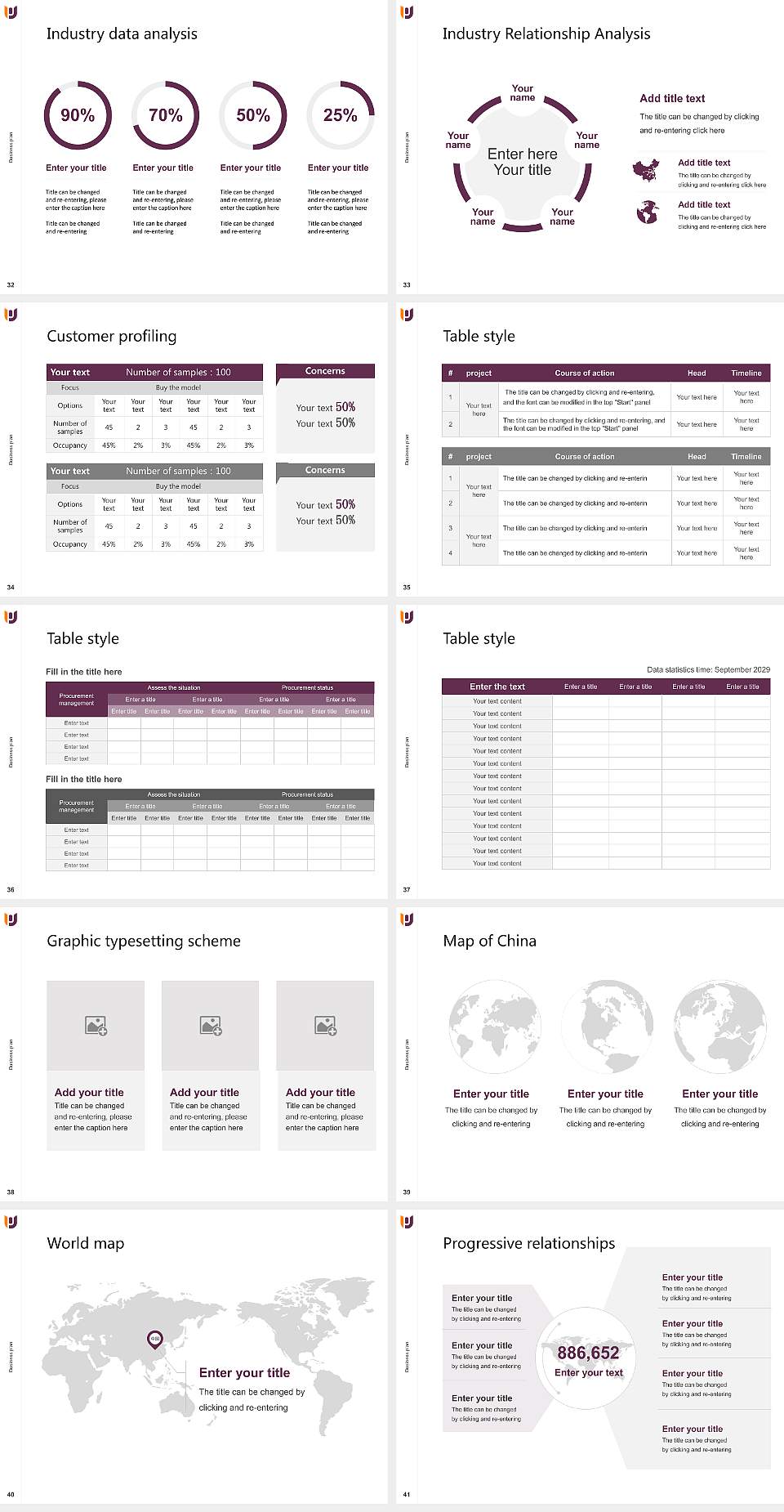 Post University Competition/Entrepreneurship Contest PPT Template4:3 ratio PPT effect preview image5