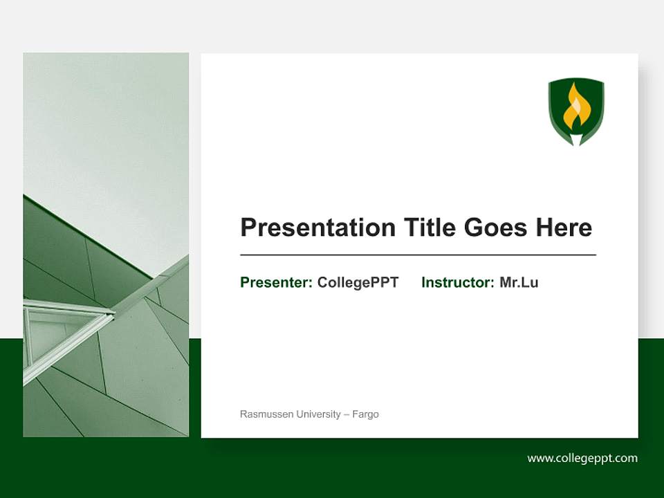 Rasmussen University – Fargo General Purpose PPT Template4:3 ratio PPT effect preview image6