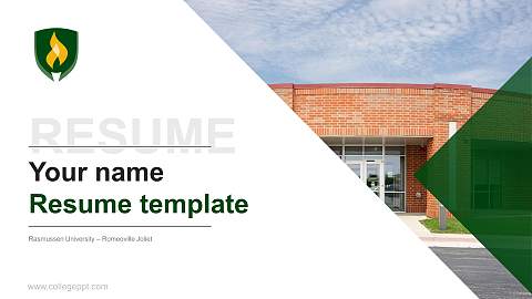 Rasmussen University – Romeoville Joliet Resume PPT Template