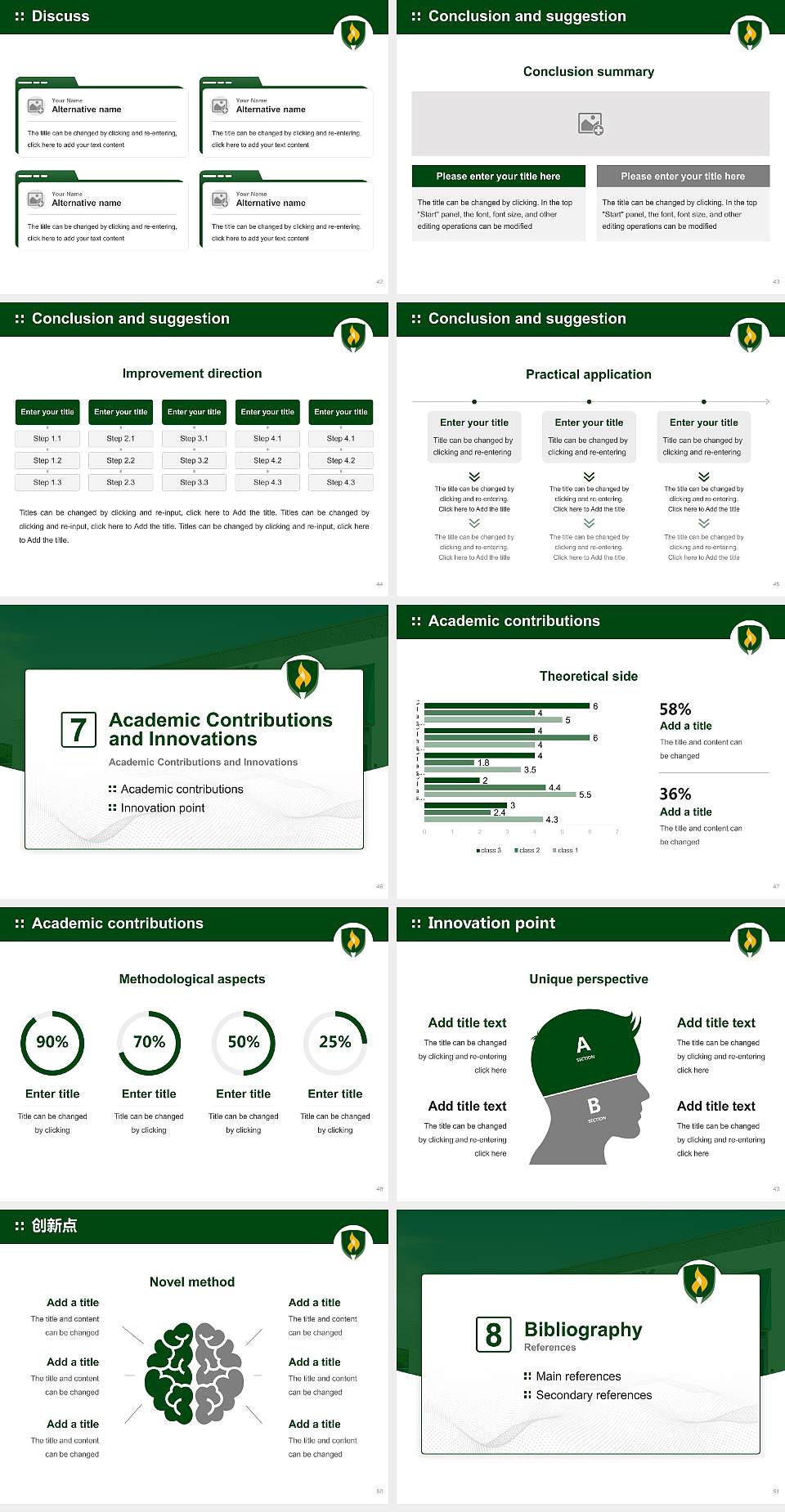 Rasmussen University – Tampa Brandon Graduation Thesis Defense PPT Template4:3 ratio PPT effect preview image6