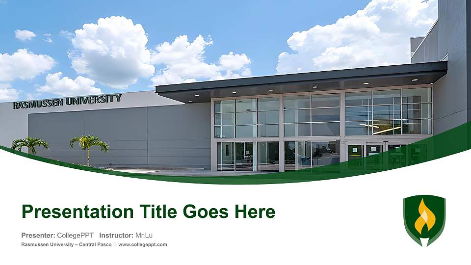 Rasmussen University – Central Pasco Course/Courseware Creation PPT Template16:9 ratio PPT effect preview image