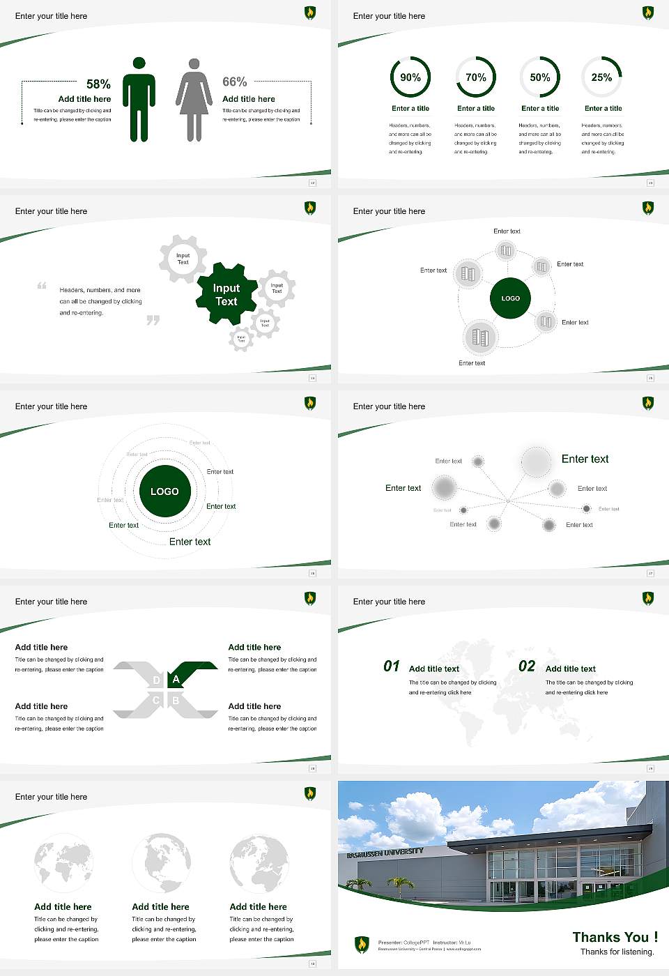 Rasmussen University – Central Pasco Course/Courseware Creation PPT Template16:9 ratio PPT effect preview image4