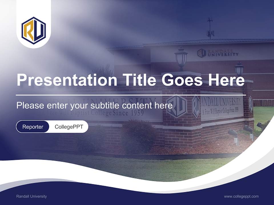 Randall University Lecture Sharing and Networking Event PPT Template4:3 ratio PPT effect preview image4