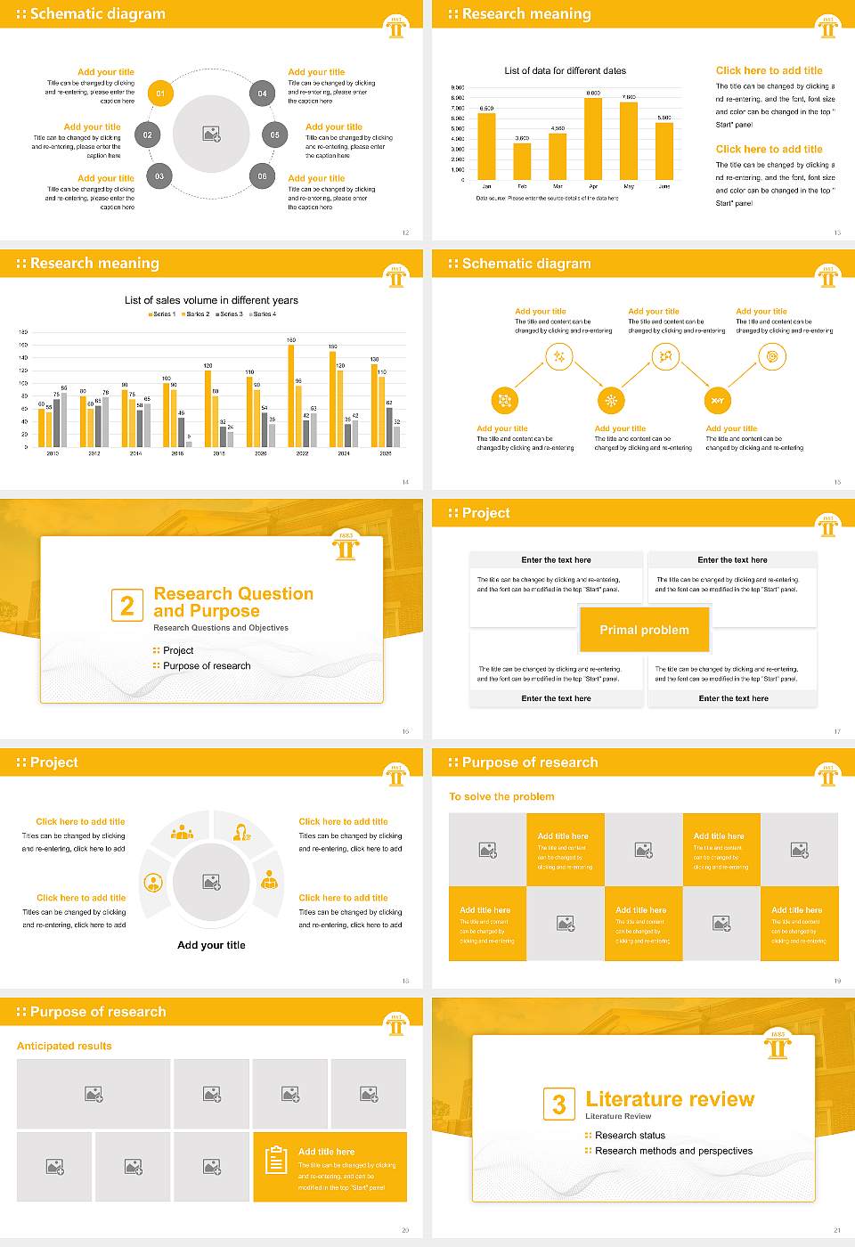Reinhardt University Graduation Thesis Defense PPT Template16:9 ratio PPT effect preview image3