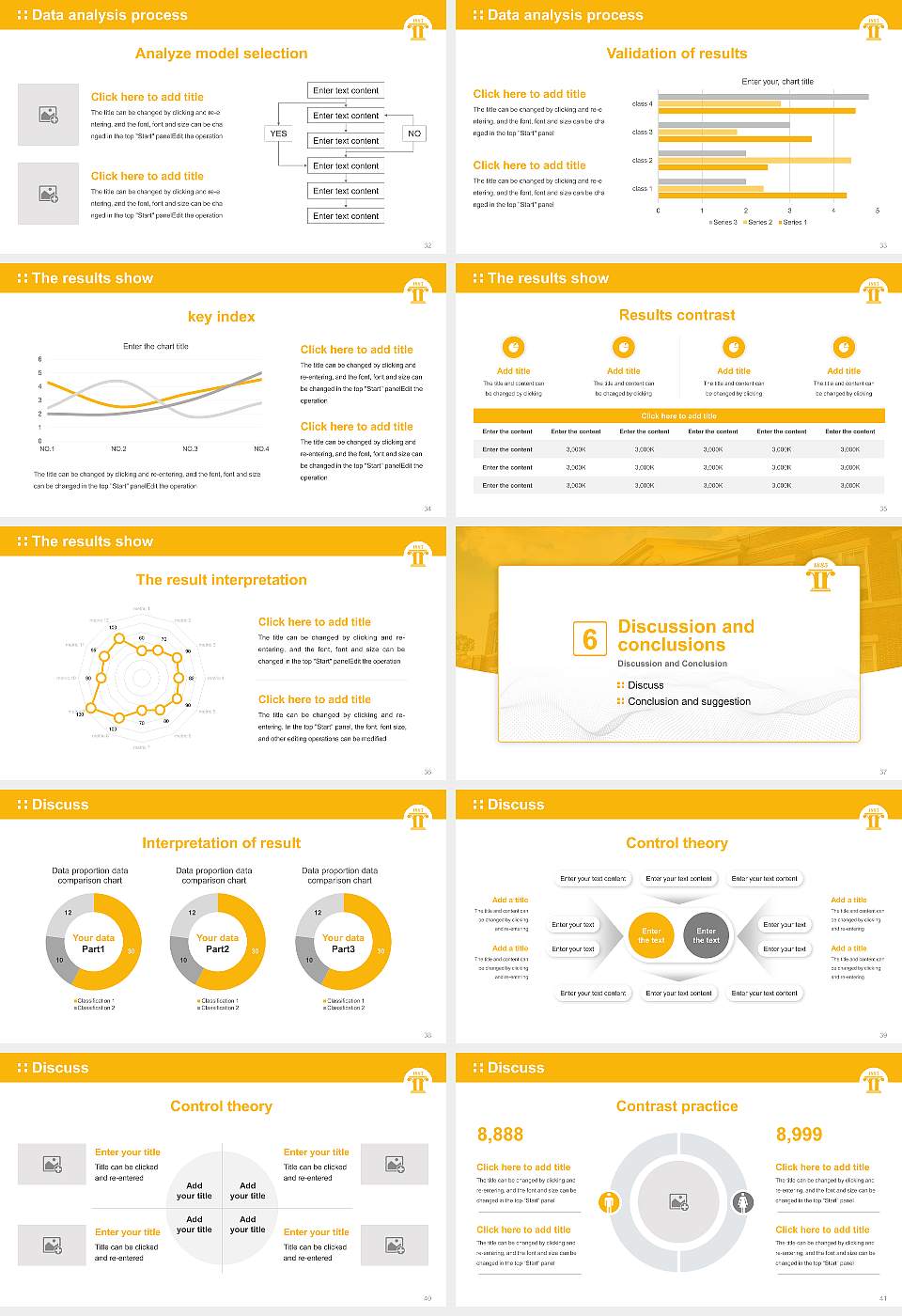 Reinhardt University Graduation Thesis Defense PPT Template16:9 ratio PPT effect preview image5
