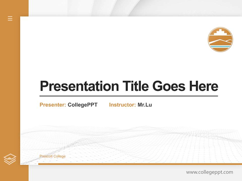 Prescott College Thesis Proposal/Graduation Defense PPT Template4:3 ratio PPT effect preview image5