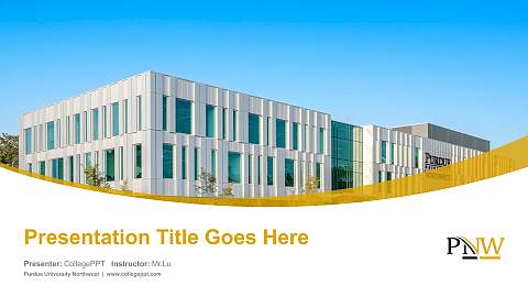Purdue University Northwest Course/Courseware Creation PPT Template