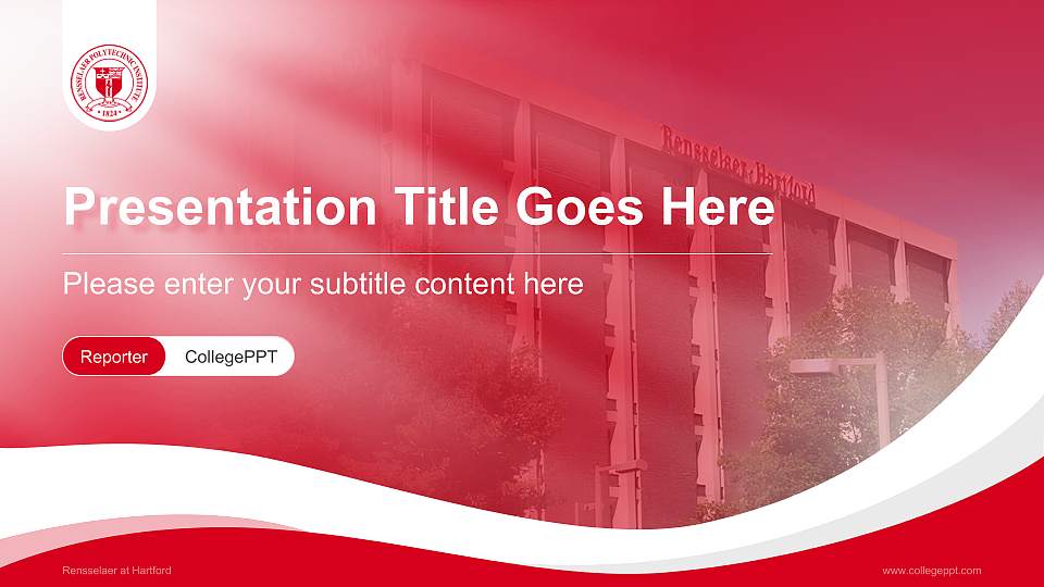 Rensselaer at Hartford Lecture Sharing and Networking Event PPT Template16:9 ratio PPT effect preview image