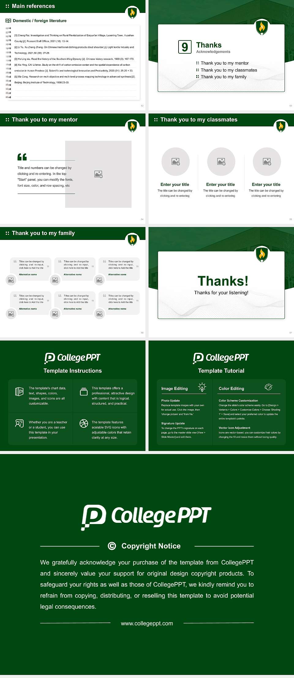 Rasmussen University – Kansas City Overland Park Graduation Thesis Defense PPT Template4:3 ratio PPT effect preview image7