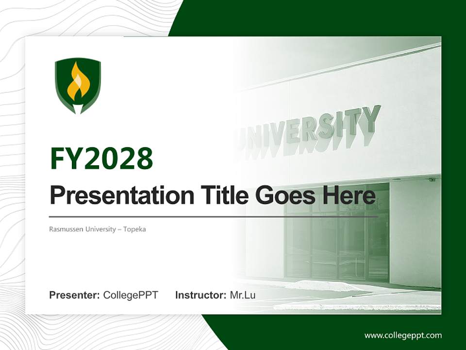 Rasmussen University – Topeka Academic Presentation/Research Findings Report PPT Template4:3 ratio PPT effect preview image5