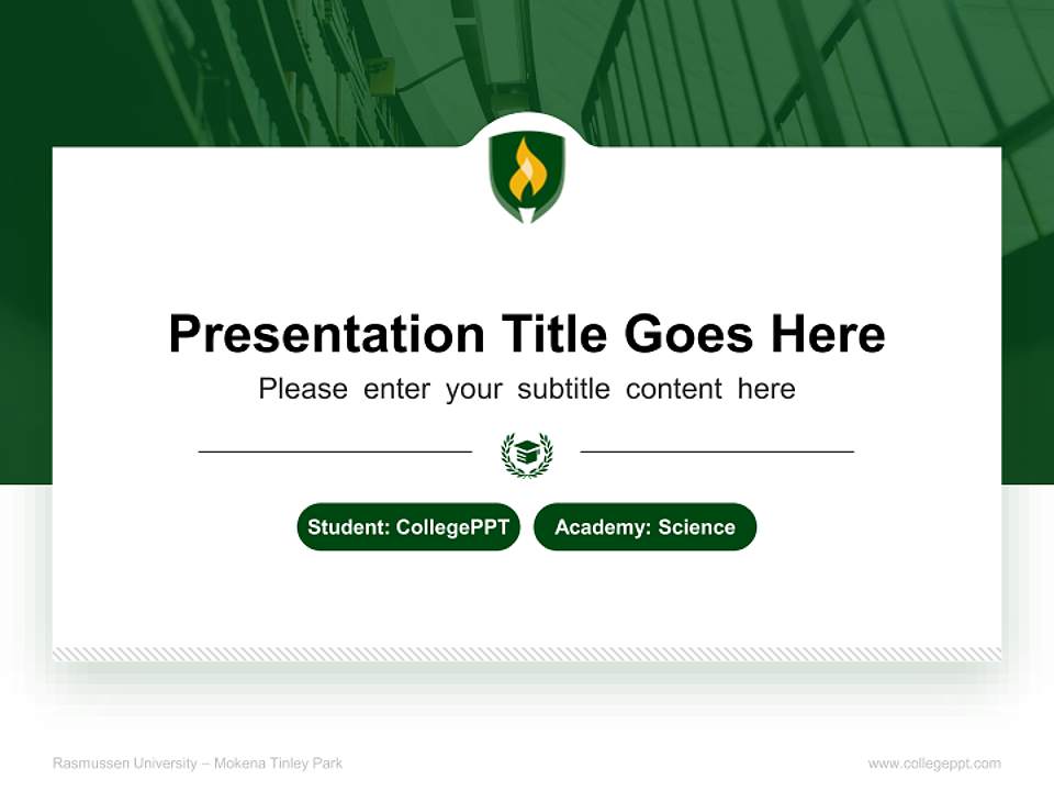 Rasmussen University – Mokena Tinley Park National Scholarship Defense PPT Template4:3 ratio PPT effect preview image4