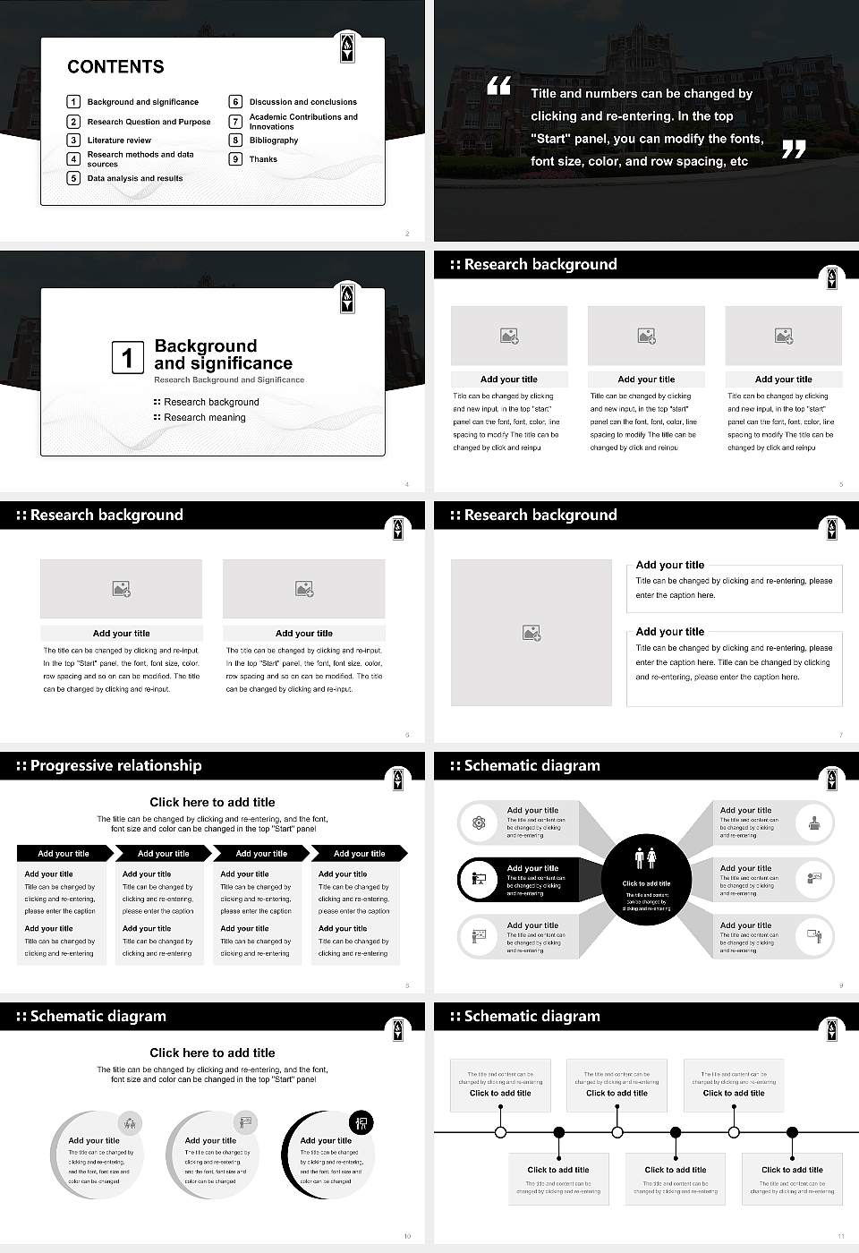 Providence College Graduation Thesis Defense PPT Template16:9 ratio PPT effect preview image2