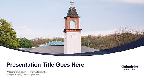 Quinnipiac University Course/Courseware Creation PPT Template