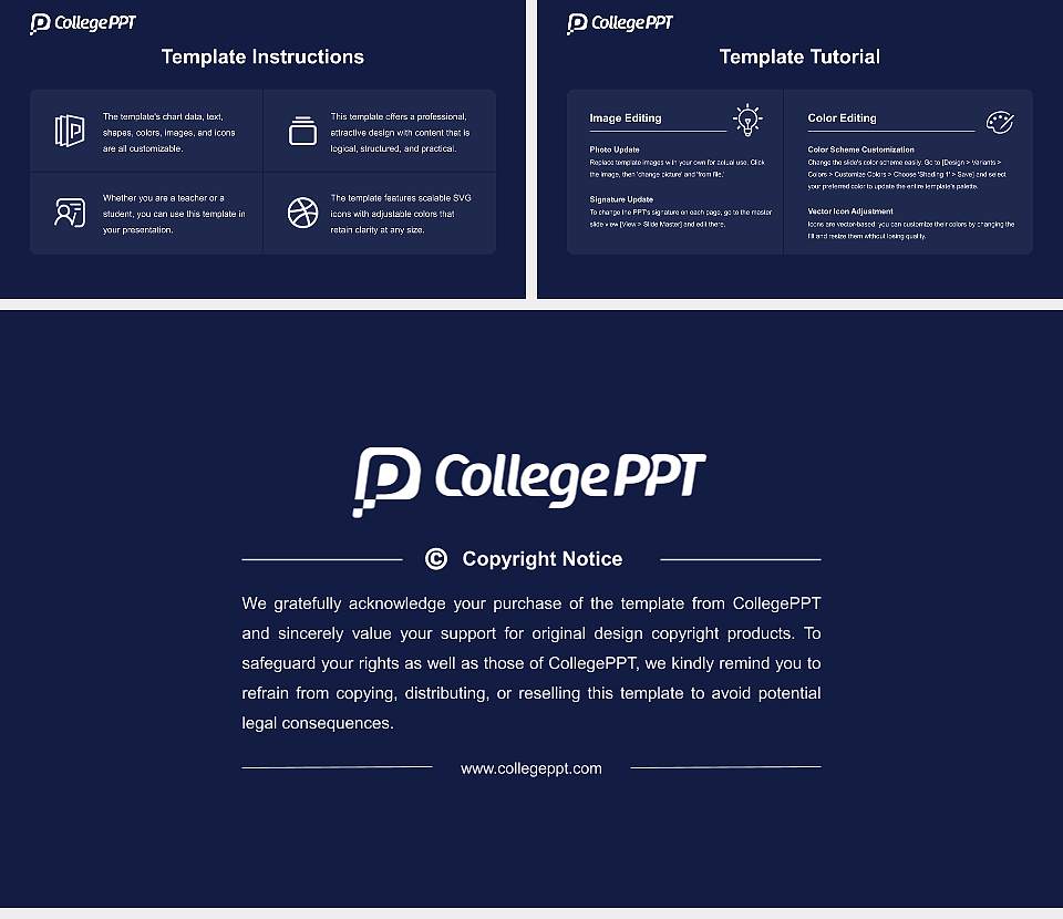 Quinnipiac University Course/Courseware Creation PPT Template16:9 ratio PPT effect preview image5