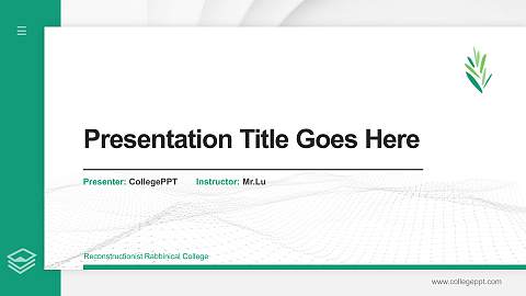 Reconstructionist Rabbinical College Thesis Proposal/Graduation Defense PPT Template