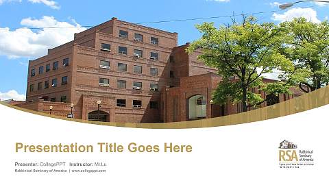 Rabbinical Seminary of America Course/Courseware Creation PPT Template