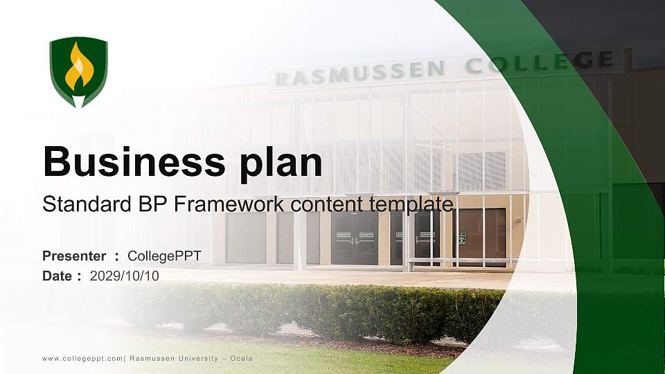 Rasmussen University – Ocala Competition/Entrepreneurship Contest PPT Template16:9 ratio PPT effect preview image