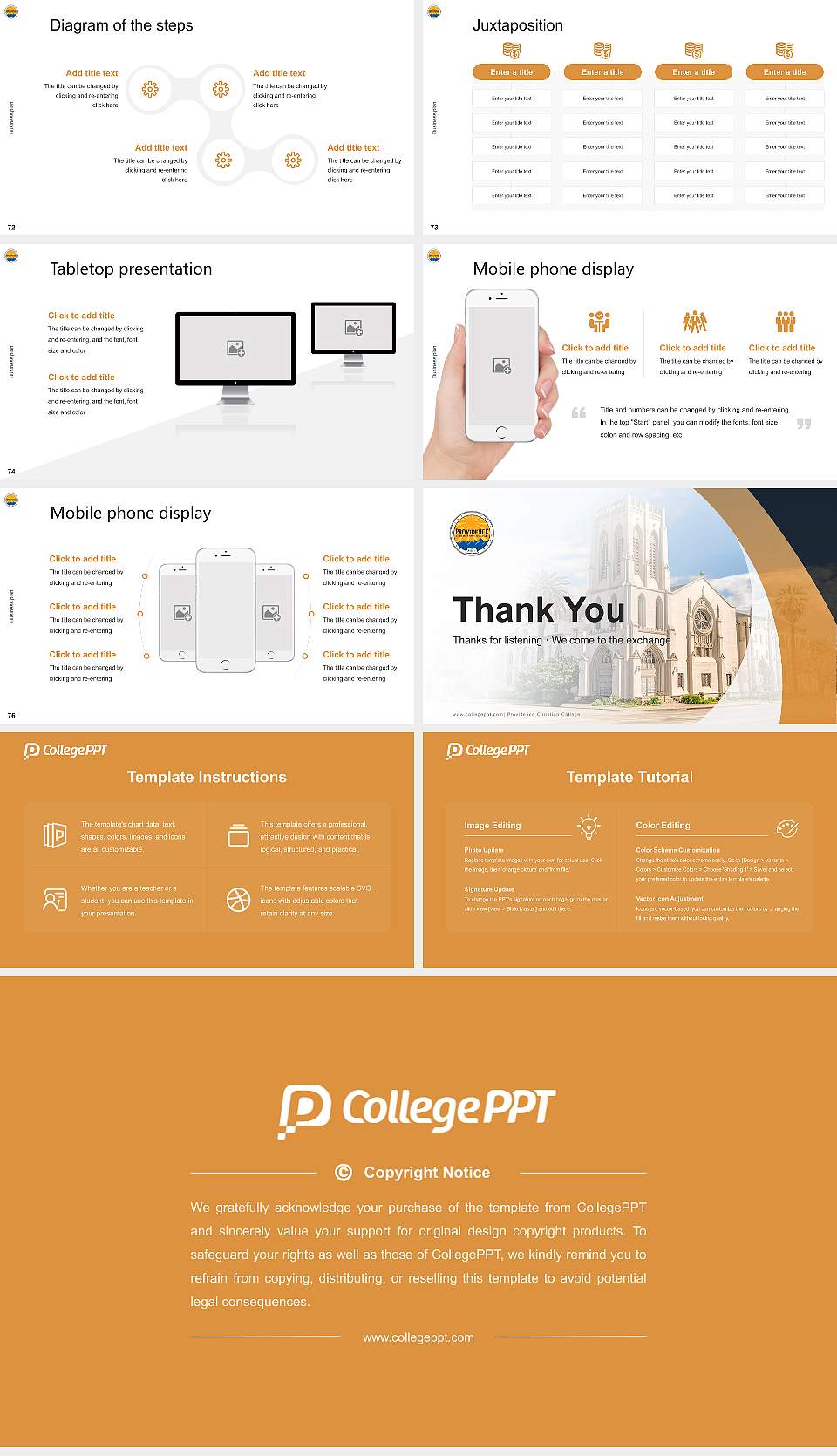 Providence Christian College Competition/Entrepreneurship Contest PPT Template16:9 ratio PPT effect preview image9