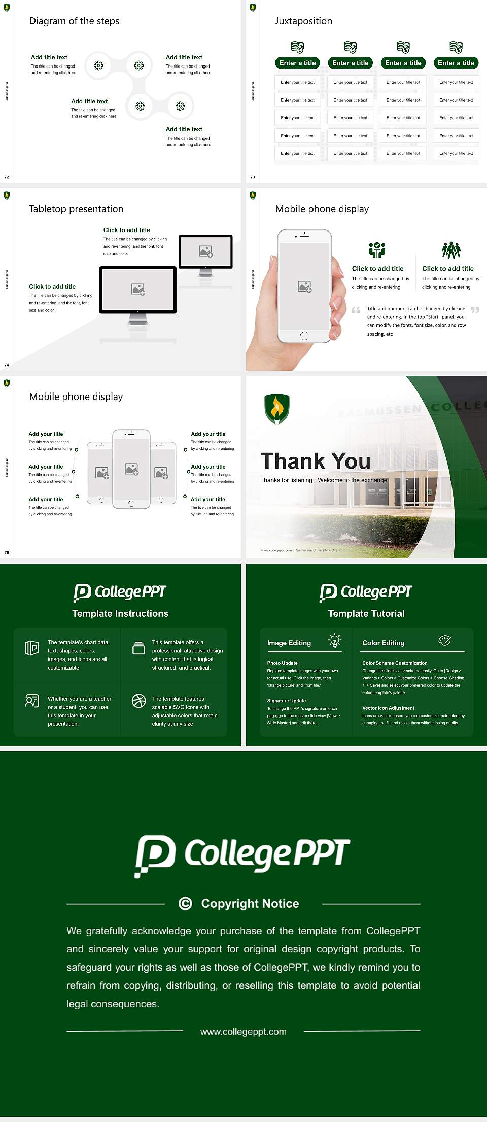 Rasmussen University – Ocala Competition/Entrepreneurship Contest PPT Template4:3 ratio PPT effect preview image9