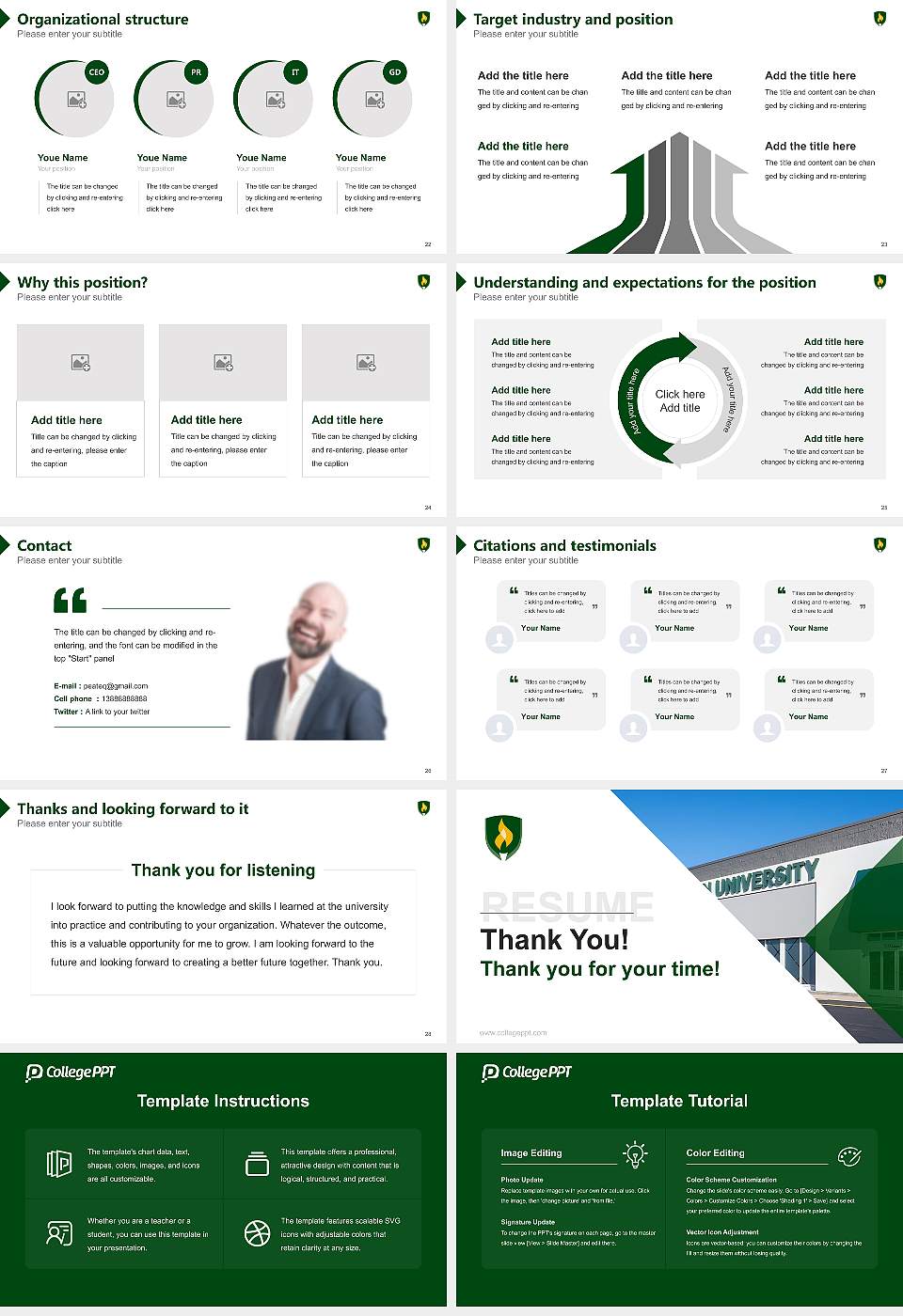 Rasmussen University – Tampa Brandon Resume PPT Template16:9 ratio PPT effect preview image4