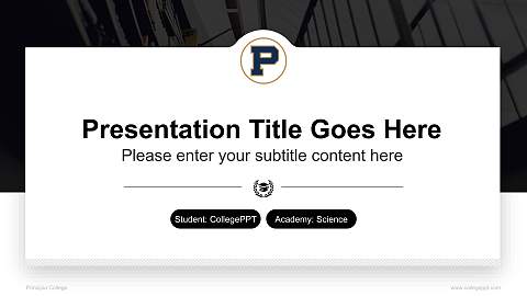 Principia College National Scholarship Defense PPT Template