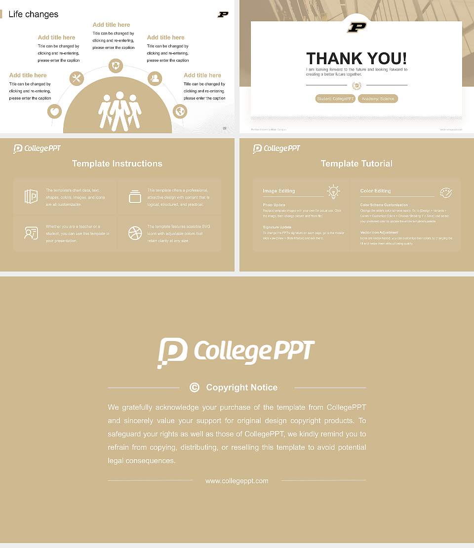 Purdue University-Main Campus National Scholarship Defense PPT Template16:9 ratio PPT effect preview image4
