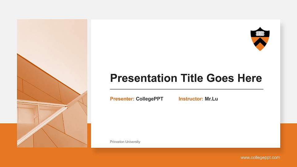 Princeton University General Purpose PPT Template16:9 ratio PPT effect preview image