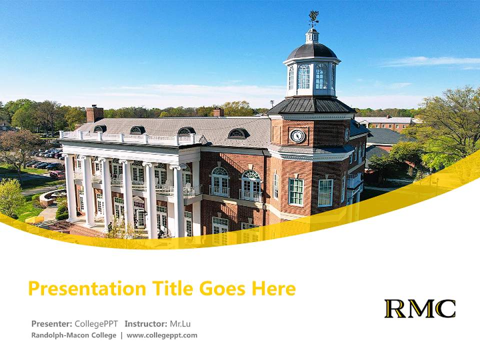 Randolph-Macon College Course/Courseware Creation PPT Template4:3 ratio PPT effect preview image5