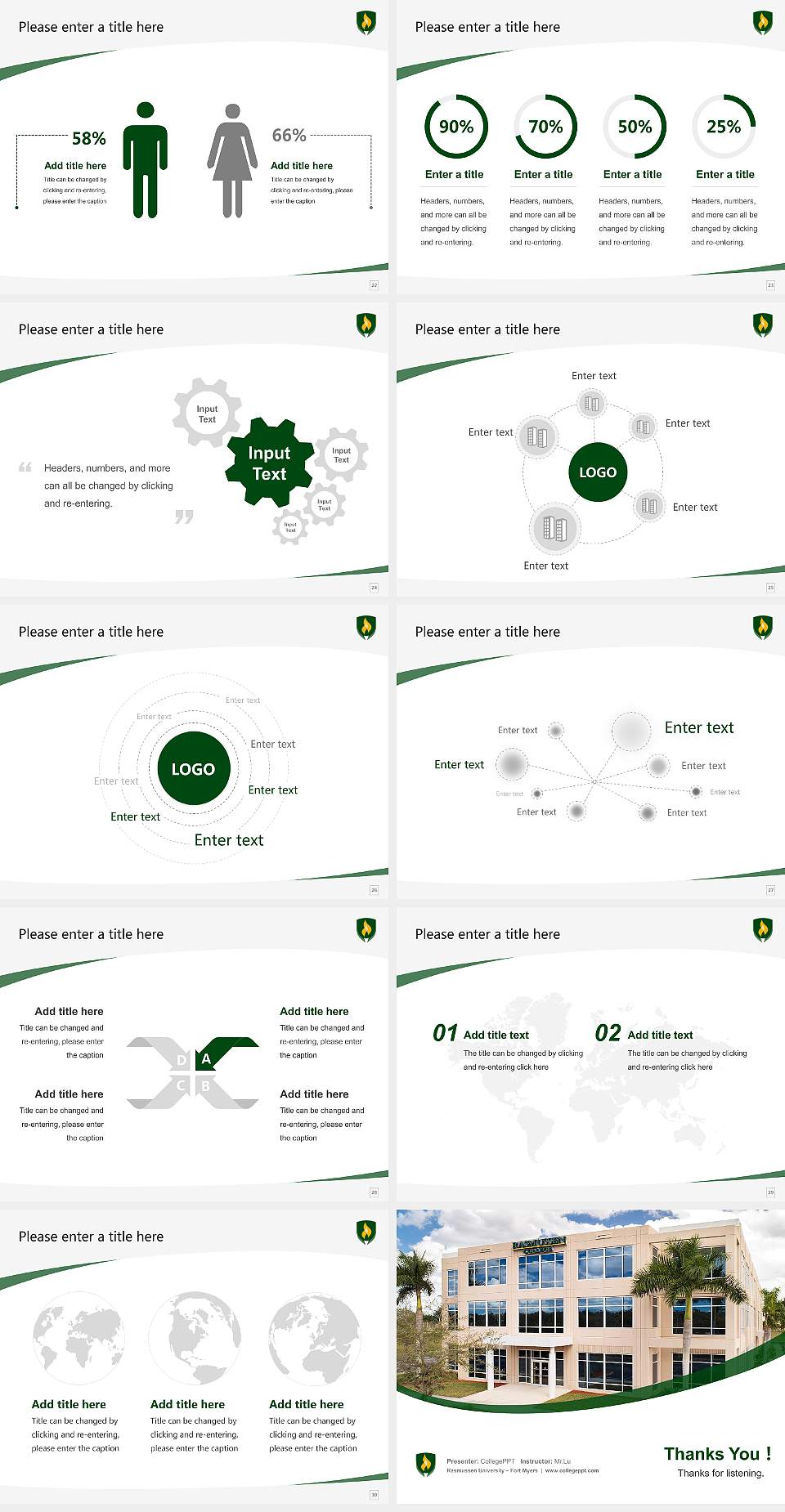 Rasmussen University – Fort Myers Course/Courseware Creation PPT Template4:3 ratio PPT effect preview image4