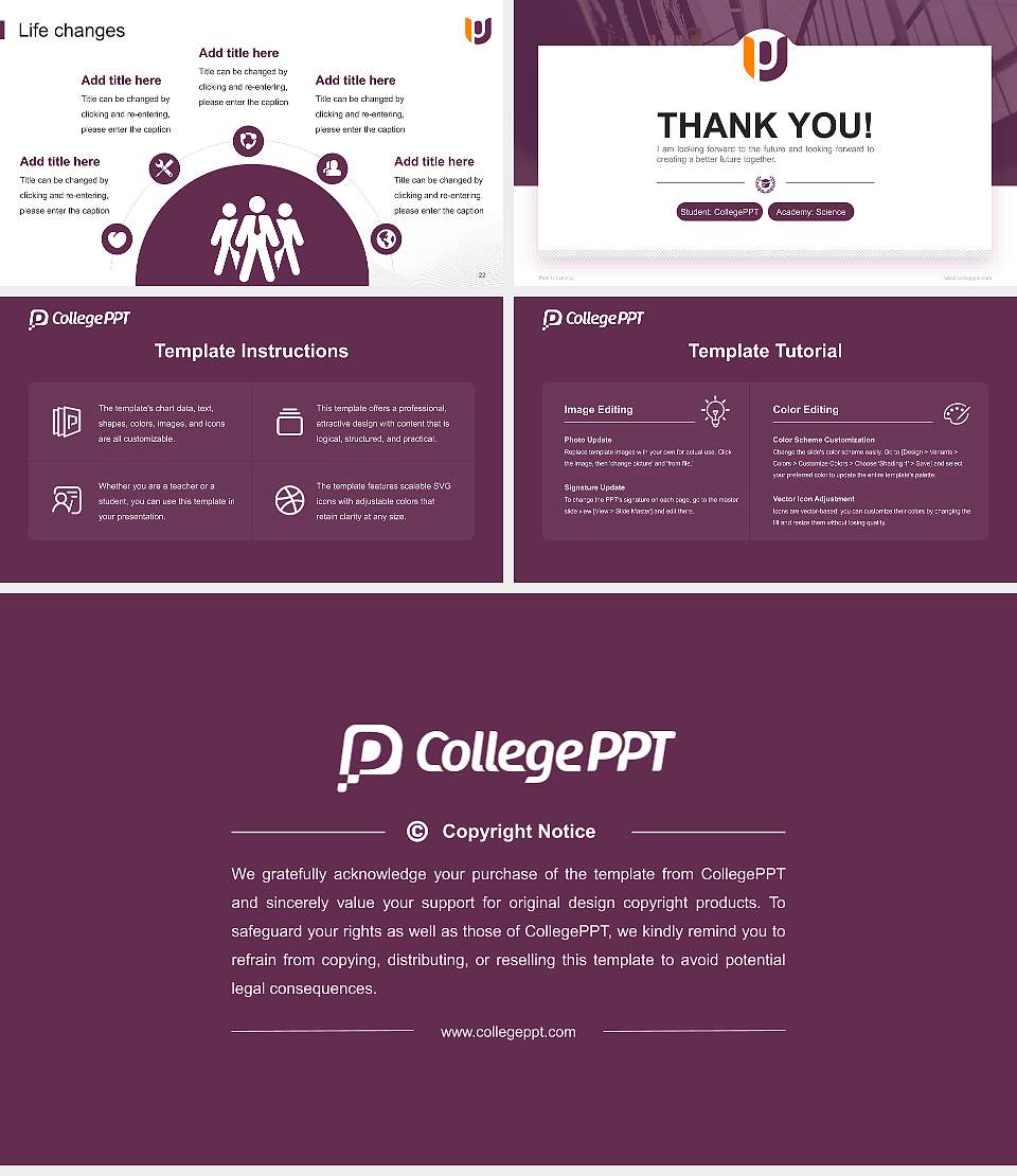 Post University National Scholarship Defense PPT Template16:9 ratio PPT effect preview image4