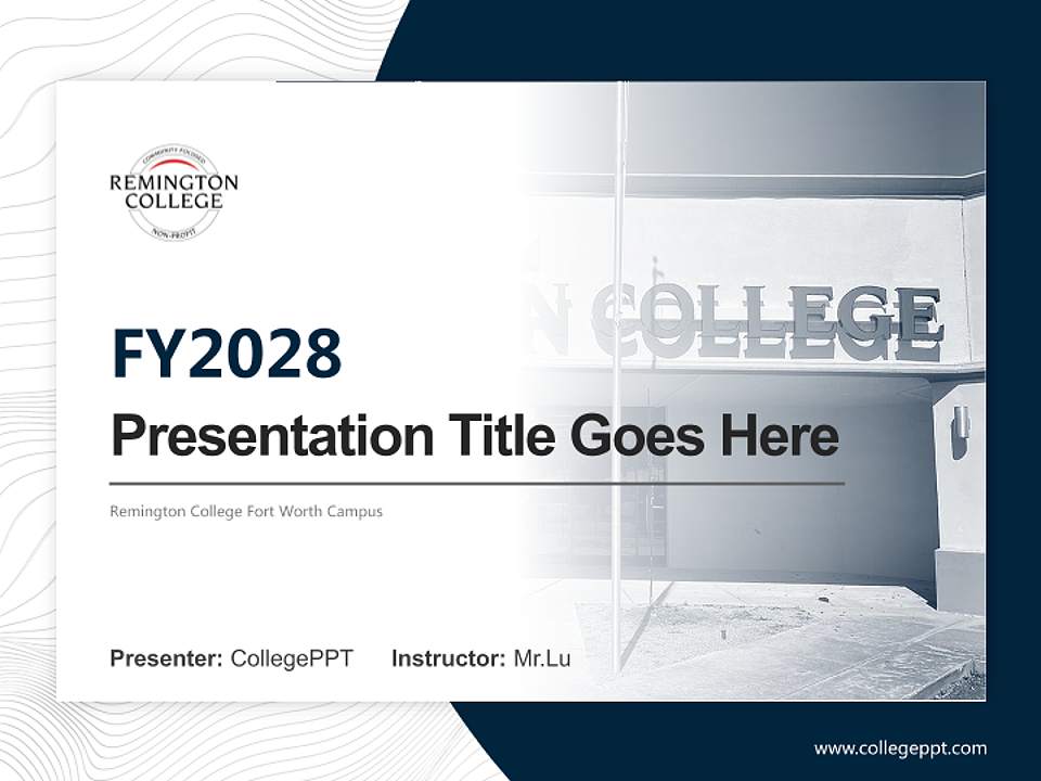 Remington College Fort Worth Campus Academic Presentation/Research Findings Report PPT Template4:3 ratio PPT effect preview image5