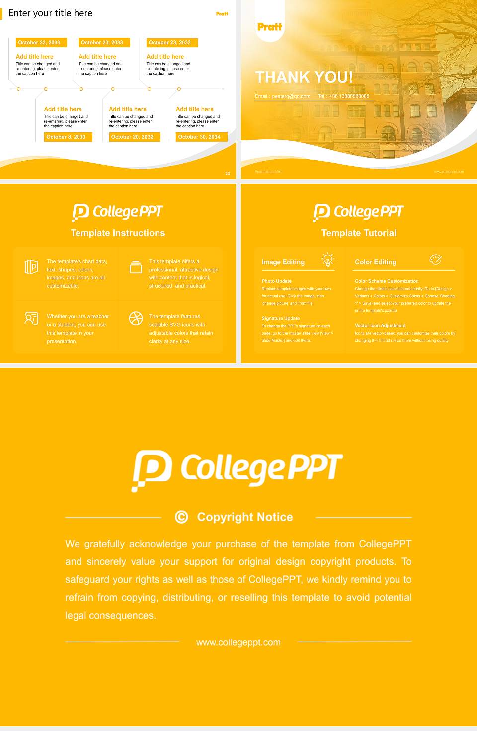 Pratt Institute-Main Lecture Sharing and Networking Event PPT Template4:3 ratio PPT effect preview image4