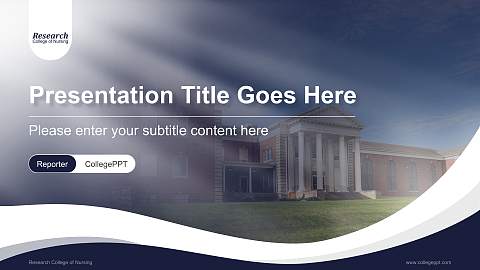 Research College of Nursing Lecture Sharing and Networking Event PPT Template