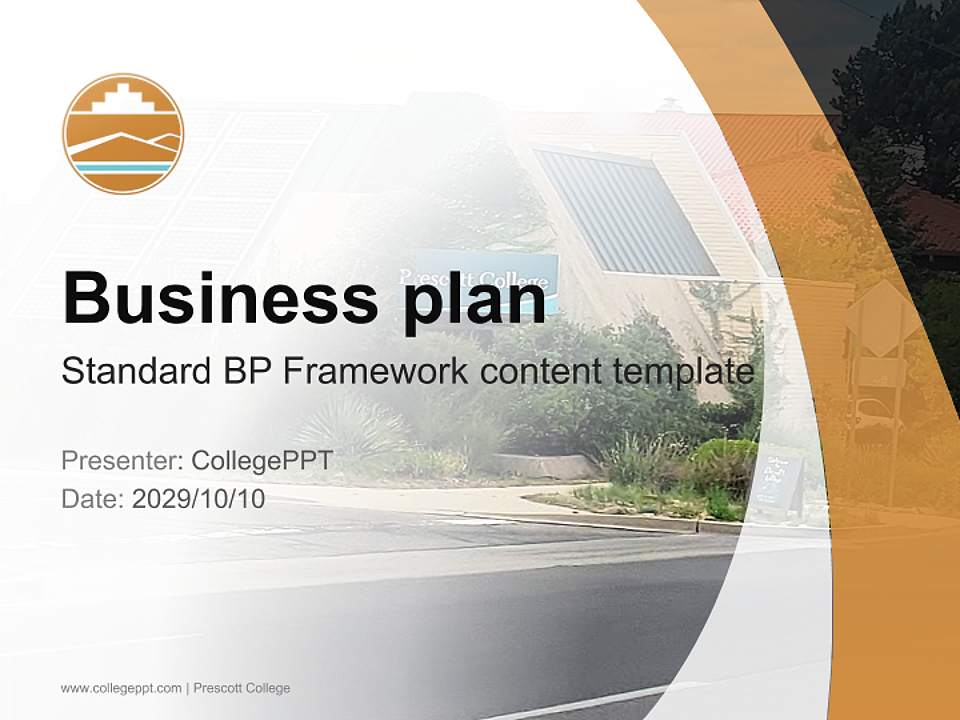 Prescott College Competition/Entrepreneurship Contest PPT Template4:3 ratio PPT effect preview image9