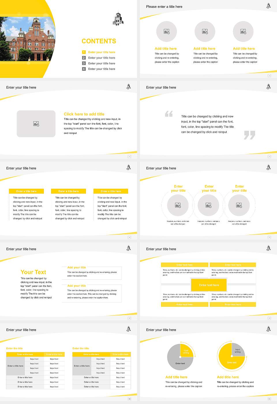 Randolph College Course/Courseware Creation PPT Template16:9 ratio PPT effect preview image2