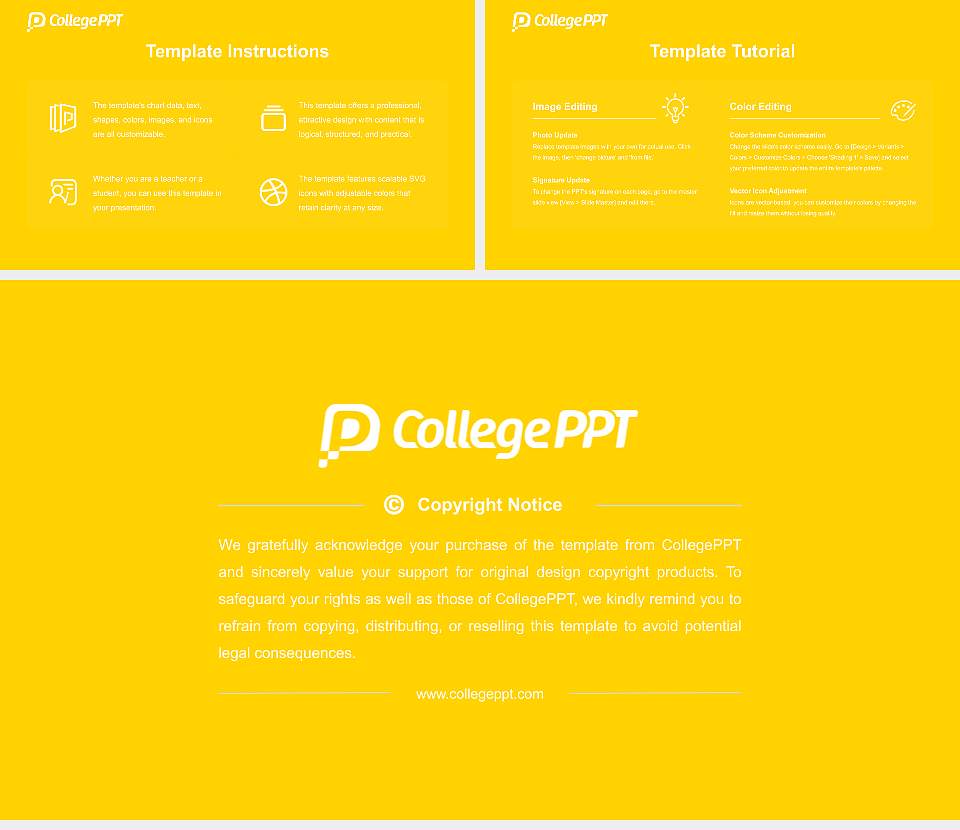 Randolph College Course/Courseware Creation PPT Template16:9 ratio PPT effect preview image5
