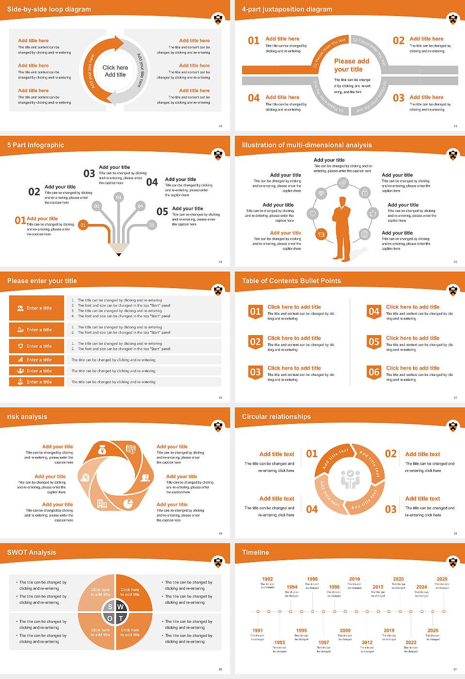 Princeton University Academic Presentation/Research Findings Report PPT Template16:9 ratio PPT effect preview image3