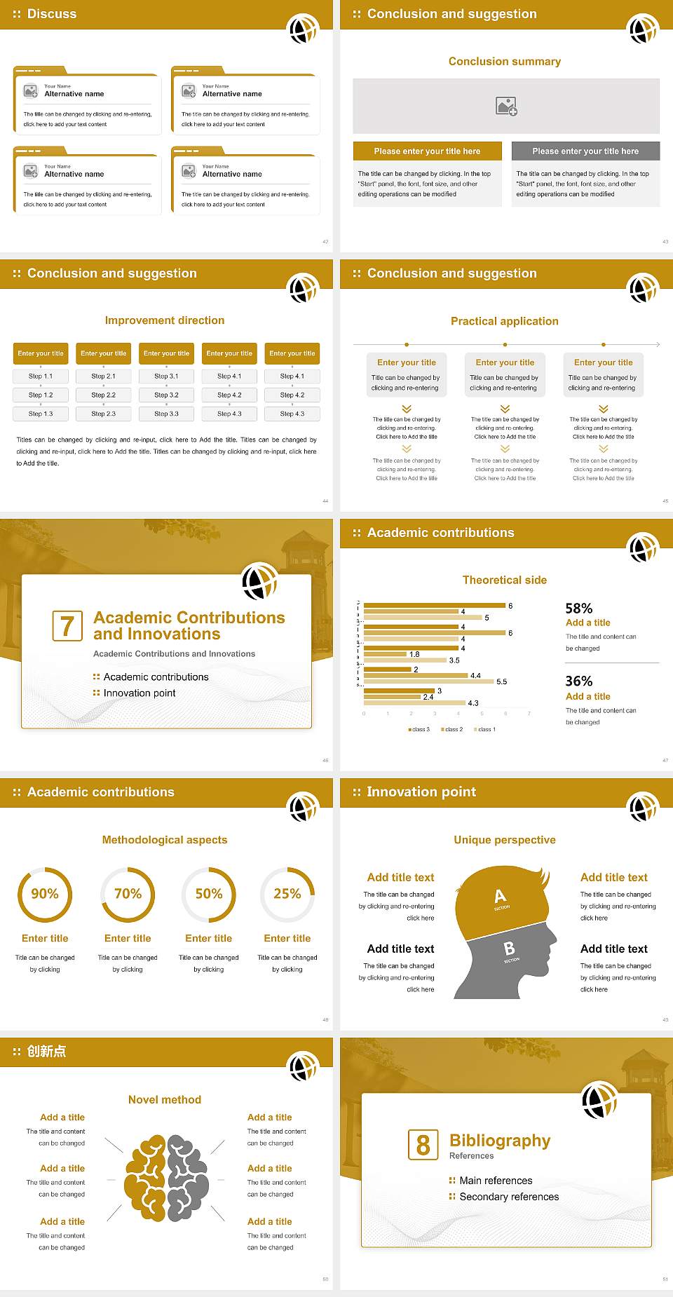 Purdue University Global Graduation Thesis Defense PPT Template4:3 ratio PPT effect preview image6