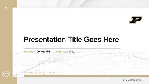 Purdue University-Main Campus Thesis Proposal/Graduation Defense PPT Template