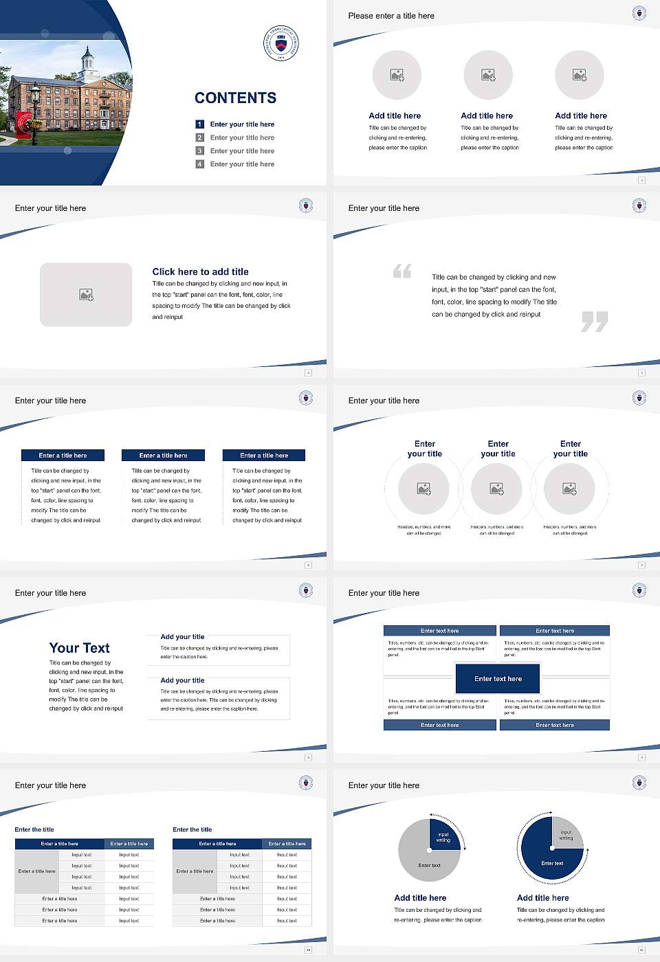 Princeton Theological Seminary Course/Courseware Creation PPT Template16:9 ratio PPT effect preview image2