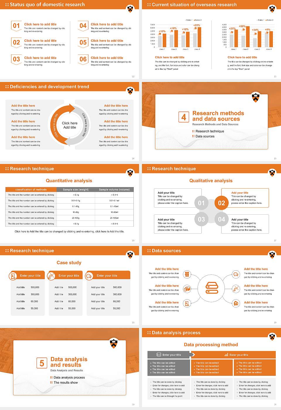 Princeton University Graduation Thesis Defense PPT Template16:9 ratio PPT effect preview image4