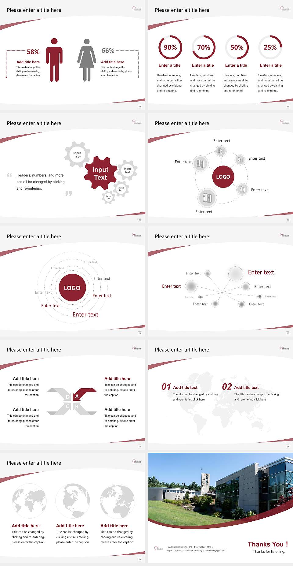 Pope St John Xxiii National Seminary Course/Courseware Creation PPT Template4:3 ratio PPT effect preview image4
