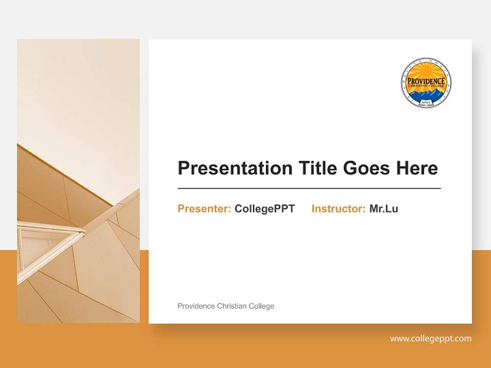 Providence Christian College General Purpose PPT Template4:3 ratio PPT effect preview image6