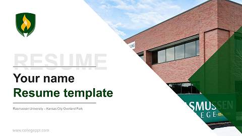 Rasmussen University – Kansas City Overland Park Resume PPT Template