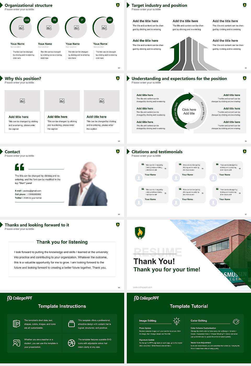 Rasmussen University – Kansas City Overland Park Resume PPT Template16:9 ratio PPT effect preview image4
