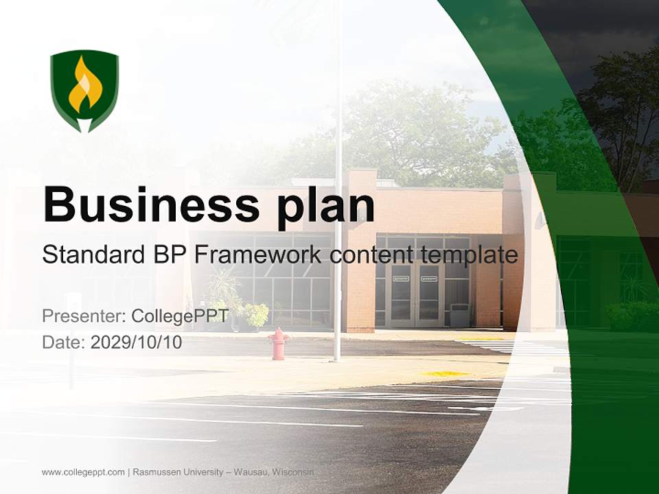 Rasmussen University – Wausau, Wisconsin Competition/Entrepreneurship Contest PPT Template4:3 ratio PPT effect preview image9