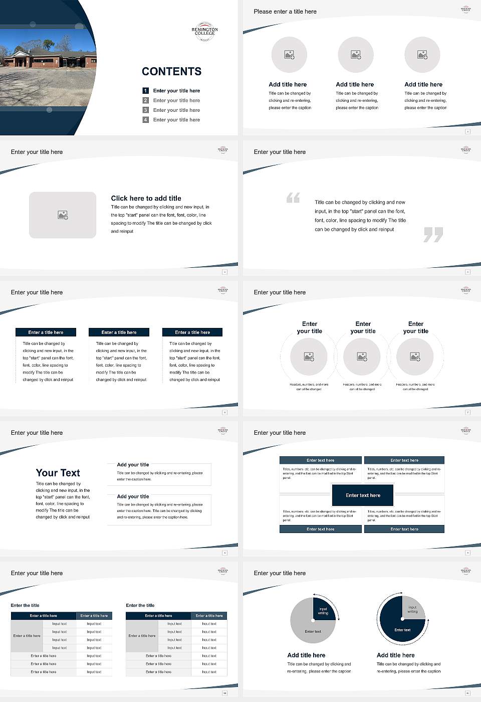 Remington College Mobile Campus Course/Courseware Creation PPT Template16:9 ratio PPT effect preview image2