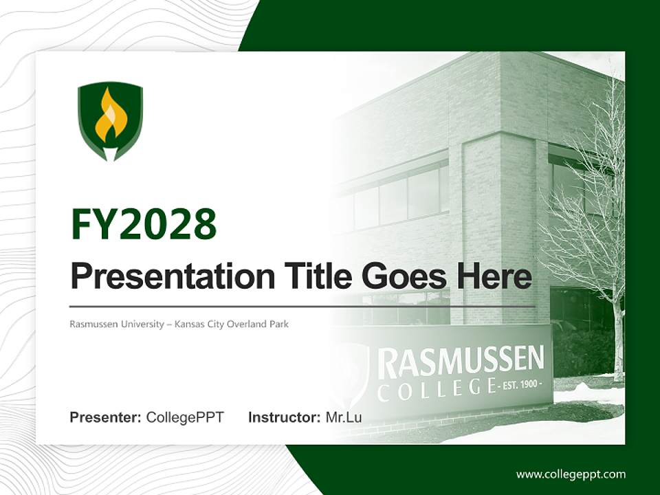 Rasmussen University – Kansas City Overland Park Academic Presentation/Research Findings Report PPT Template4:3 ratio PPT effect preview image5